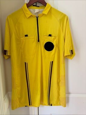 Men's Yellow Referee Polo
